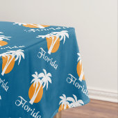 Palmen en oranje zon tafelkleed (Voorbeeld)