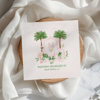 Palmen Flamingo Monogram Wapen Jubilej