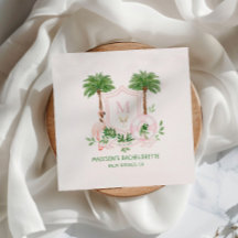 Palmen Flamingo Monogram Wapen Jubilej 
