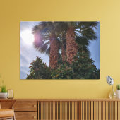 PALMEN IN DE DESERT 1 CANVAS AFDRUK (Insitu (Woonkamer))