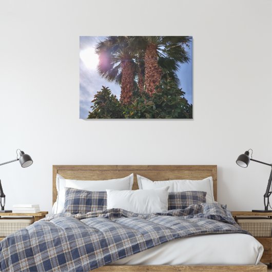 PALMEN IN DE DESERT 1 CANVAS AFDRUK (Insitu (Slaapkamer))