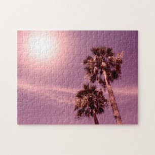 Palmen in het zonlicht legpuzzel