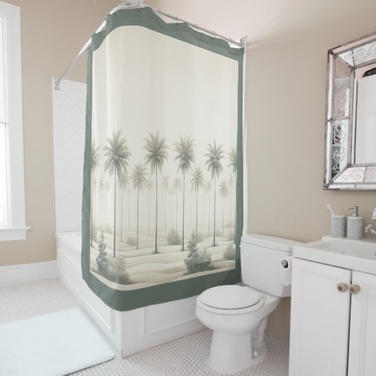 Palmen in Miami Douchegordijn (In situ)