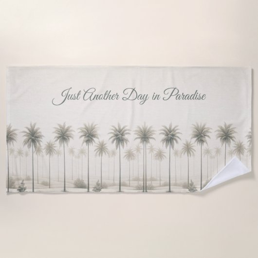 Palmen in Miami Strandlaken (Voorkant)