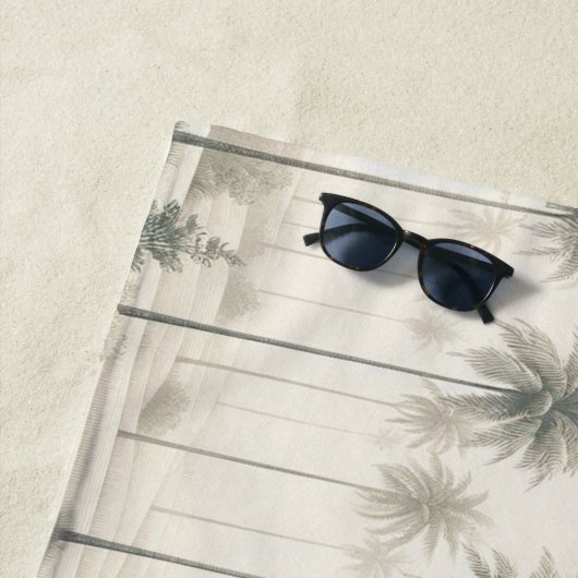 Palmen in Miami Strandlaken (In situ)