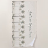 Palmen in Miami Strandlaken (Voorkant)