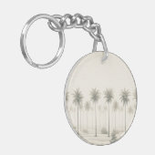 Palmen in Miami: "Weer een dag in het paradijs" Sleutelhanger (Voorkant Links)