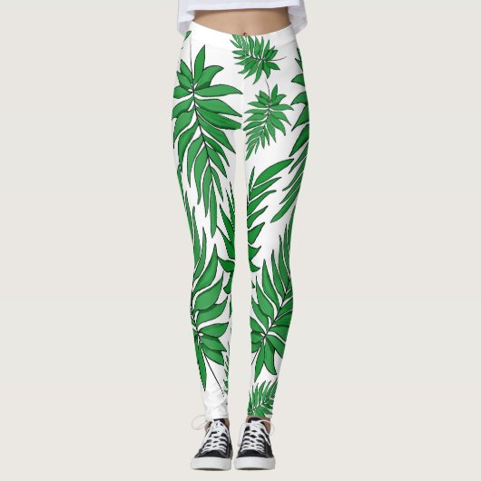 Palmen Leggings (Voorkant)