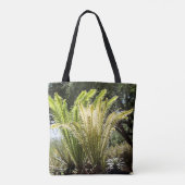 palmen met achtergrondverlichting tote bag (Achterkant)