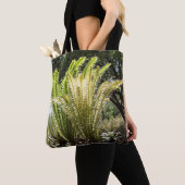 palmen met achtergrondverlichting tote bag (Dichtbij)