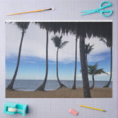 Palmen op het strand 1 Tissue Paper Tissuepapier (Craft)