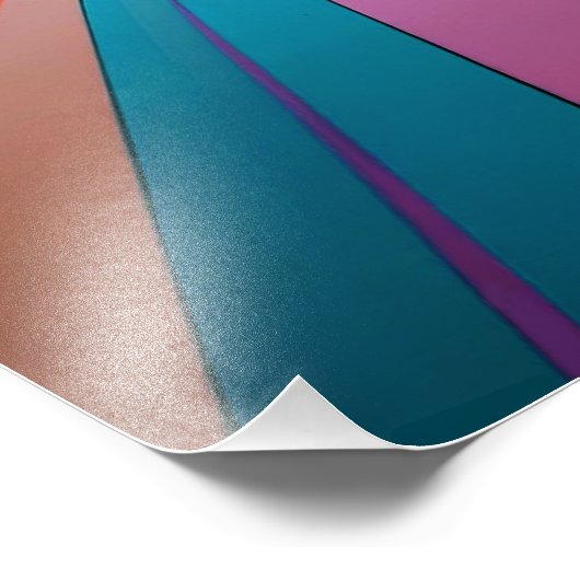 Palmen op het strand minimalistisch foto afdruk (Hoek)