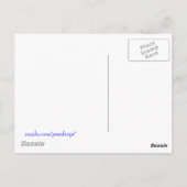 Palmen op wit briefkaart (Achterkant)