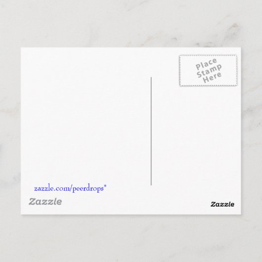 Palmen op wit briefkaart (Achterkant)