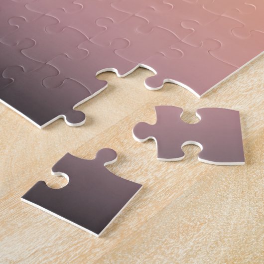 palmen op zonsondergang legpuzzel (Zijkant)