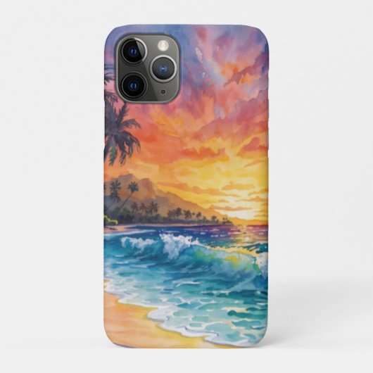 Palmen Strand Zonsondergang Hawaii Case-Mate iPhone Case (Achterkant)