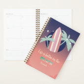 Palmen, surfplank, String Lights Beach Planner (Display)