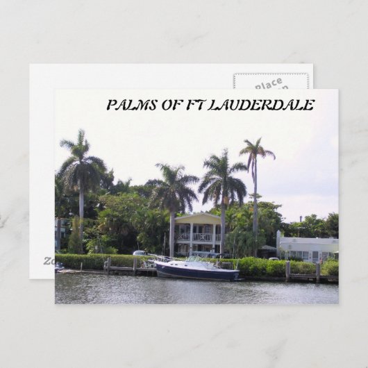 PALMEN VAN FT LAUDERDALE BRIEFKAART (Voorkant / Achterkant)