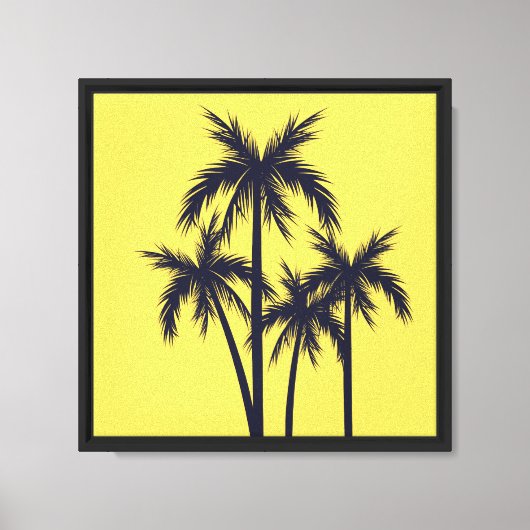 Palmen van Geel Canvas Afdruk (Voorkant)