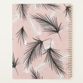 Palmen Zwart Wit Aardetoon Roze Planner (Achterkant)