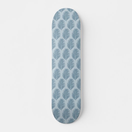 Palmenblad Lichtblauw Persoonlijk Skateboard (Voorkant)