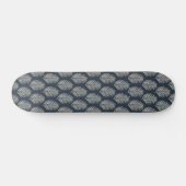Palmenblad Navyblauw en Crème Persoonlijk Skateboard (Horizontaal)