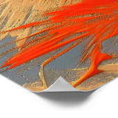 Palmenbladeren – Abstracte Tropische Beweging Poster (Hoek)