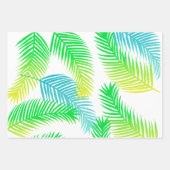 Palmenbladeren patroon inpakpapier vel (Voorkant 3)
