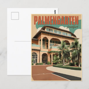 Palmengarten botanische tuin Frankfurt Briefkaart
