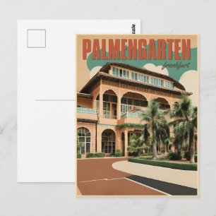 Palmengarten botanische tuin Frankfurt Briefkaart