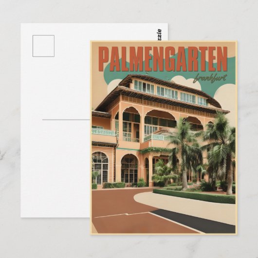 Palmengarten botanische tuin Frankfurt Briefkaart (Voorkant / Achterkant)