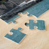 Palmenstrand auf Mauritius Legpuzzel (Zijkant)