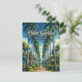 Palmentuin Suriname Briefkaart (Staand voorkant)