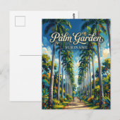 Palmentuin Suriname Briefkaart (Voorkant / Achterkant)