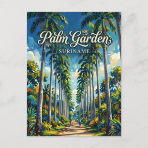 Palmentuin Suriname Briefkaart