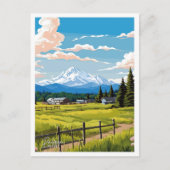 Palmer Alaska Art Vintage Travel Illustratie Briefkaart (Voorkant)