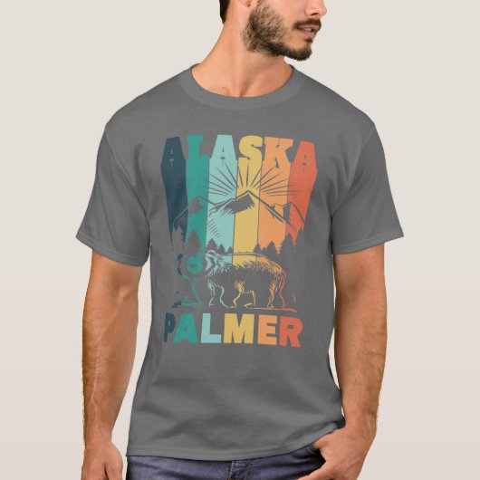 Palmer Alaska Bergzicht T-shirt (Voorkant)