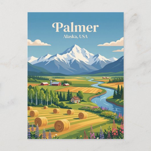 Palmer Alaska Briefkaart (Voorkant)