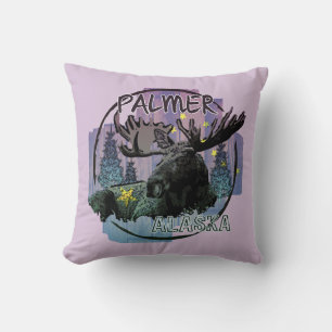 Palmer Alaska rustieke eland kussen