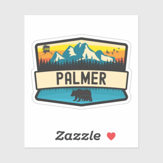 Palmer, Alaska Sticker (Vel)
