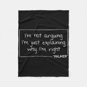 Palmer Citaat Grappige Verjaardag Gepersonaliseerd Fleece Deken