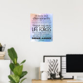 Palmer citeert de schoonheid over chiropractisch poster (Thuiskantoor)