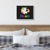 Palmer Eenhoorn Canvas Afdruk (Insitu (Slaapkamer))