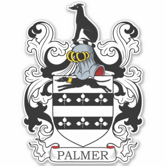 Palmer Family Crest Sticker (Voorkant)