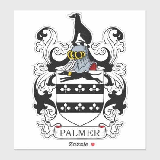 Palmer Family Crest Sticker (Vel)