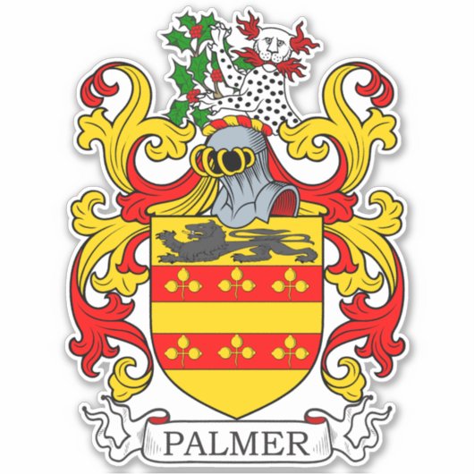 Palmer Family Crest Sticker (Voorkant)