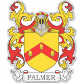 Palmer Family Crest Sticker (Voorkant)