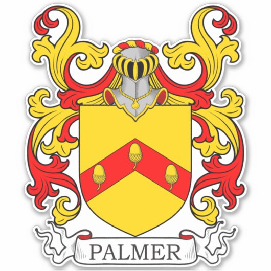 Palmer Family Crest Sticker (Voorkant)
