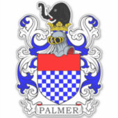 Palmer Family Crest Sticker (Voorkant)