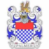 Palmer Family Crest Sticker (Voorkant)